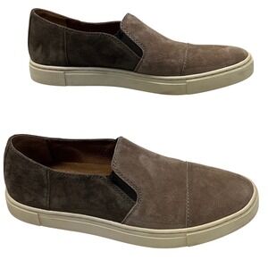 FRYE Gemma Cap‎ Toe Slip On Two Tone Suede Loafer Sneaker Colorblock 7 Med